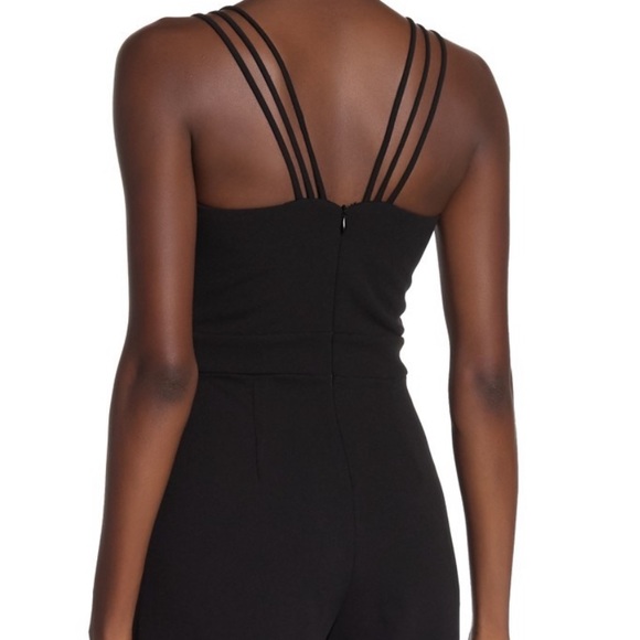 Bebe Strappy Mesh Jumpsuit - Picture 3 of 5